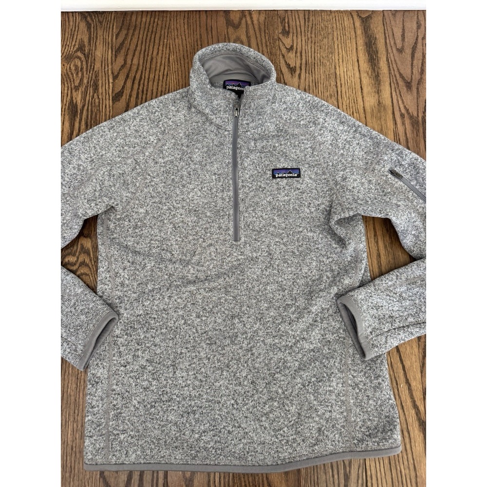Patagonia Better Sweater Women's Gray 1/4 Zip Pullover Jacket Size Medium
